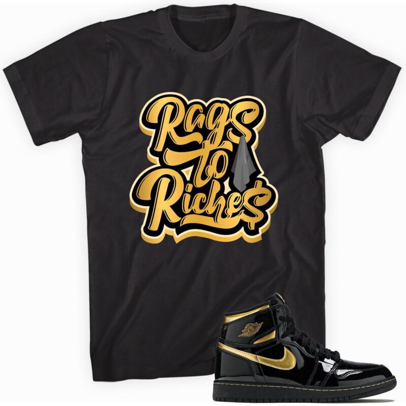 Air Jordan 1 Retro High OG Metallic Gold - Rags to Riches Matching Outfits