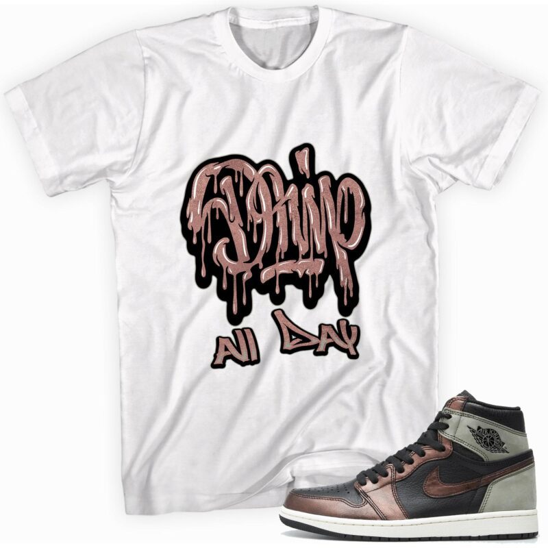 Air Jordan 1 Retro High OG Patina T Shirt Drip All Day Matching Outfits 1