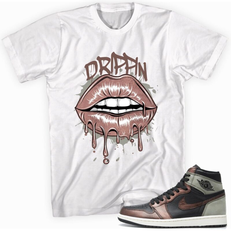Air Jordan 1 Retro High OG Patina T Shirt Drippin Lips Matching Outfits 1