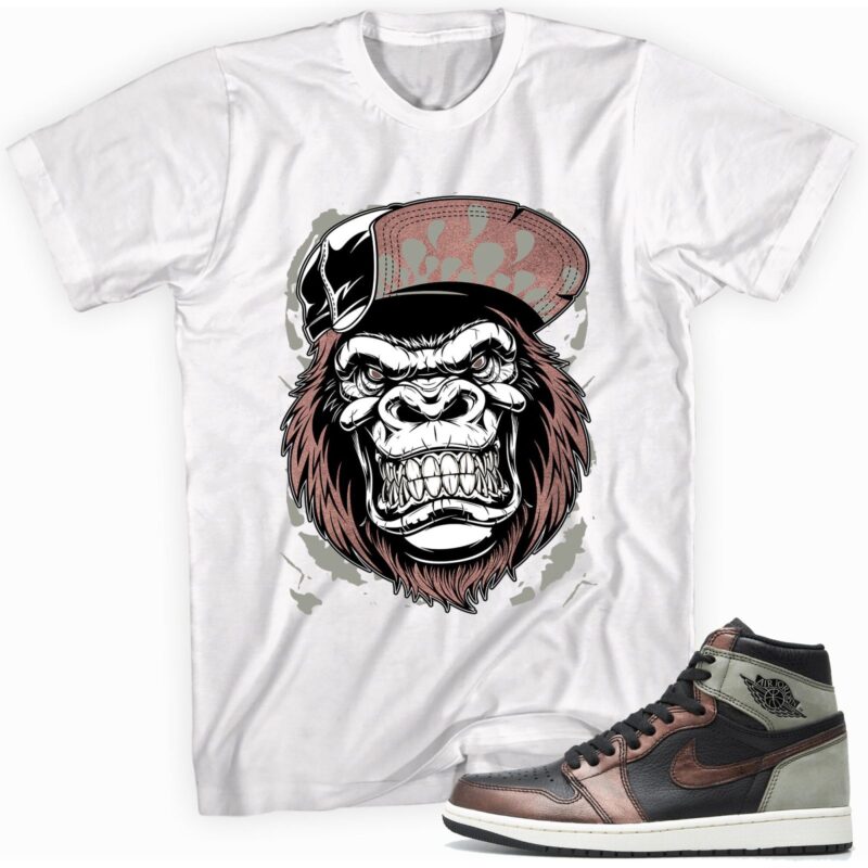 Air Jordan 1 Retro High OG Patina T Shirt Gorilla Beast Matching Outfits 1