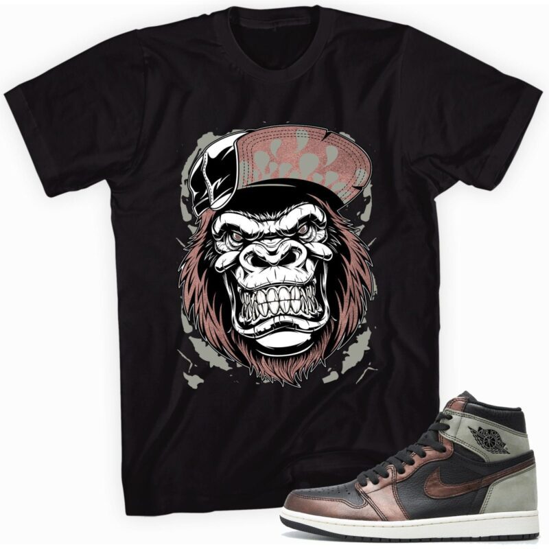 Air Jordan 1 Retro High OG Patina T-Shirt - Gorilla Beast Matching Outfits