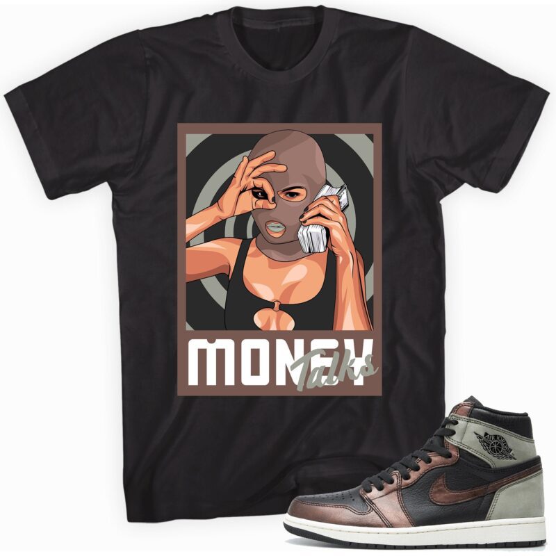 Air Jordan 1 Retro High OG Patina T-Shirt - Money Talks Matching Outfits