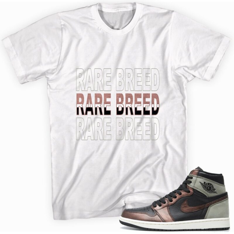 Air Jordan 1 Retro High OG Patina T Shirt Rare Breed Matching Outfits 1