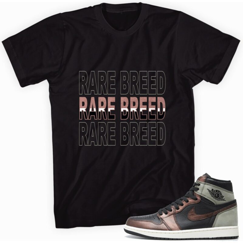 Air Jordan 1 Retro High OG Patina T-Shirt - Rare Breed Matching Outfits