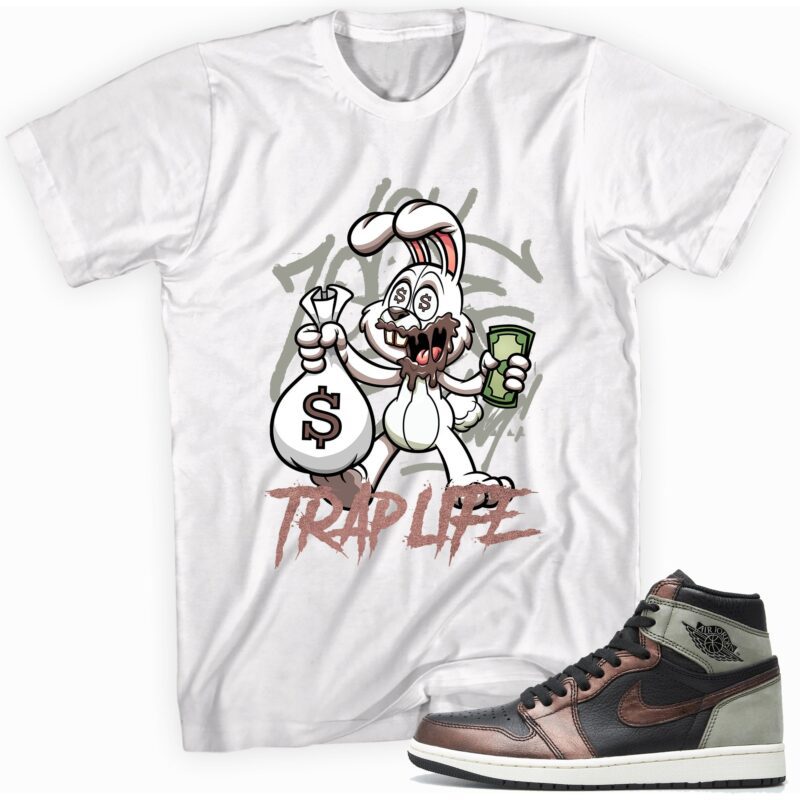 Air Jordan 1 Retro High OG Patina T Shirt Trap Rabbit Matching Outfits 1