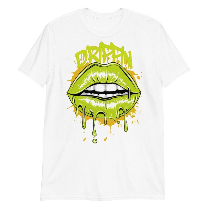 Air Jordan 1 Retro High OG Volt Gold T Shirt Drippin Lips Matching Outfits 3