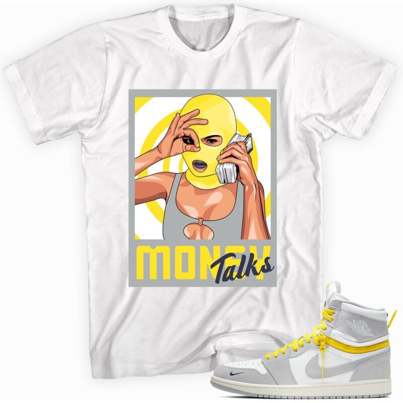 Air Jordan 1 Switch Light Smoke Grey T-Shirt - Money Talks Matching Outfits