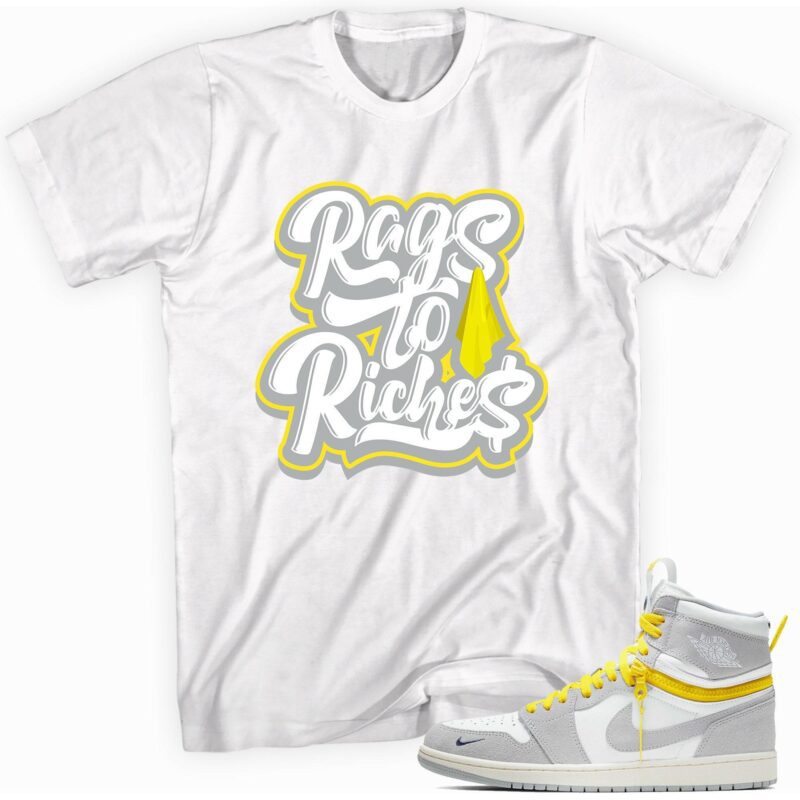Air Jordan 1 Switch Light Smoke Grey T-Shirt - Rags to Riches Matching Outfits