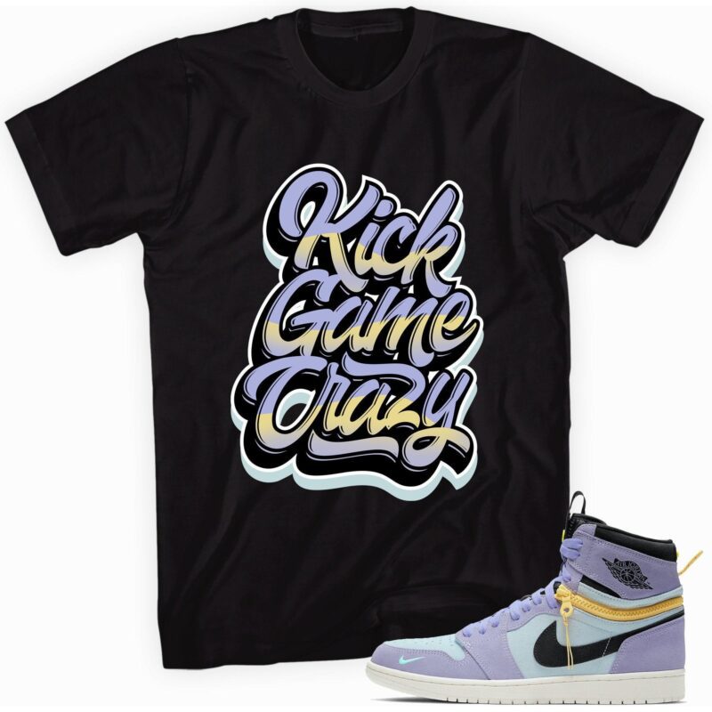Air Jordan 1 Switch Purple Pulse T-shirt - Kick Game Crazy Matching Outfits