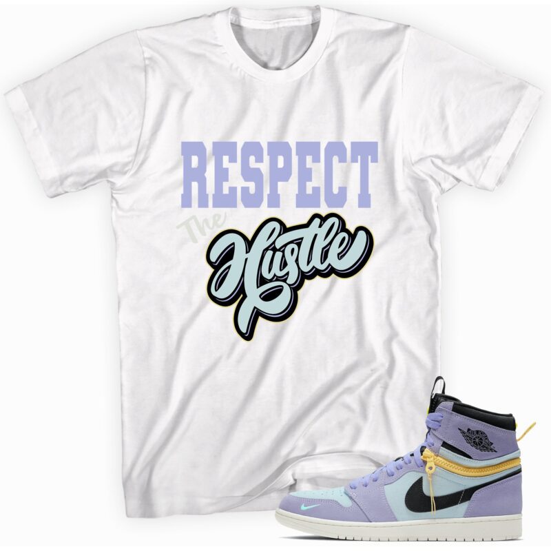 Air Jordan 1 Switch Purple Pulse T shirt Respect the Hustle Matching Outfits 1