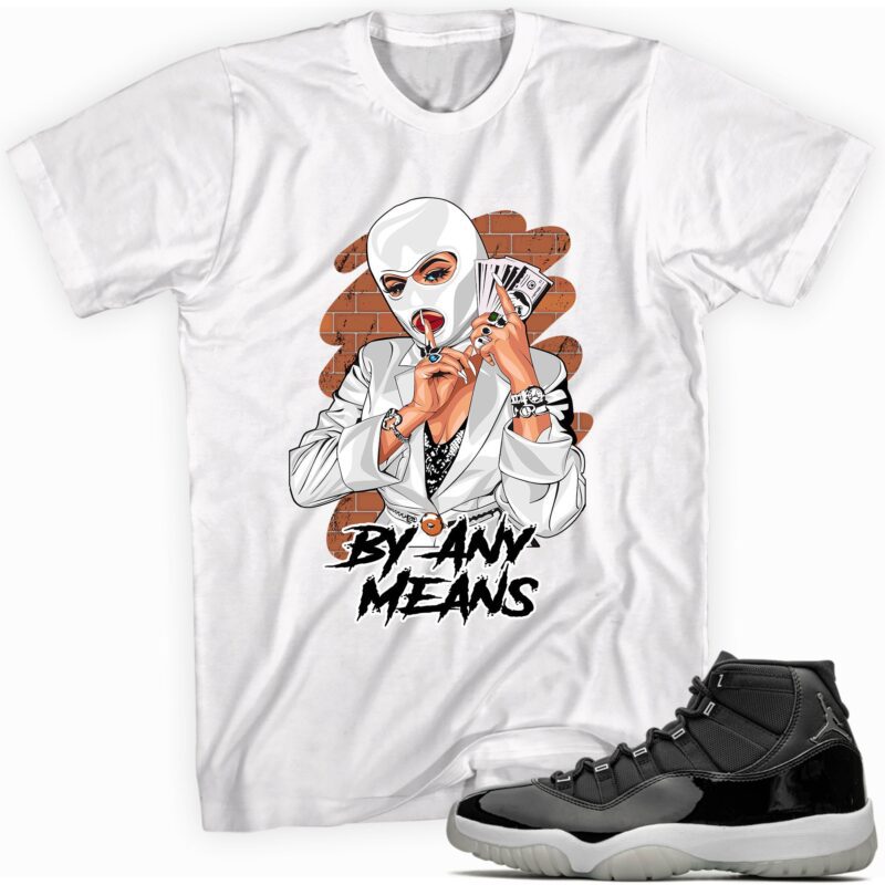 Air Jordan 11 Retro Jubilee T Shirt By Any Means Matching Outfits 1