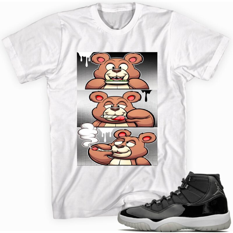 Air Jordan 11 Retro Jubilee T Shirt Roll It Lick It Smoke It Bear Matching Outfits 1