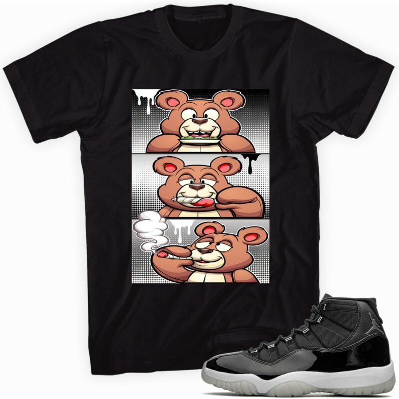 Air Jordan 11 Retro Jubilee T-Shirt - Roll It Lick It Smoke It Bear Matching Outfits