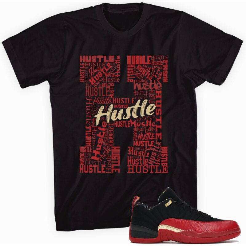 Air Jordan 12 Low SE Super Bowl LV T-Shirt - H for Hustle Matching Outfits