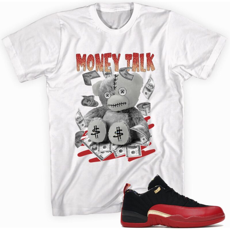 Air Jordan 12 Low SE Super Bowl LV T Shirt Money Talk Matching Outfits 1