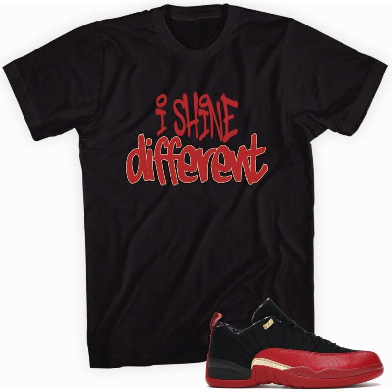 Air Jordan 12 Low SE Super Bowl LV T-Shirt - Shine Different Matching Outfits