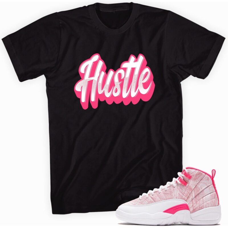 Air Jordan 12 Retro Arctic Punch Hyper Pink T Shirt Hustle Matching Outfits 1