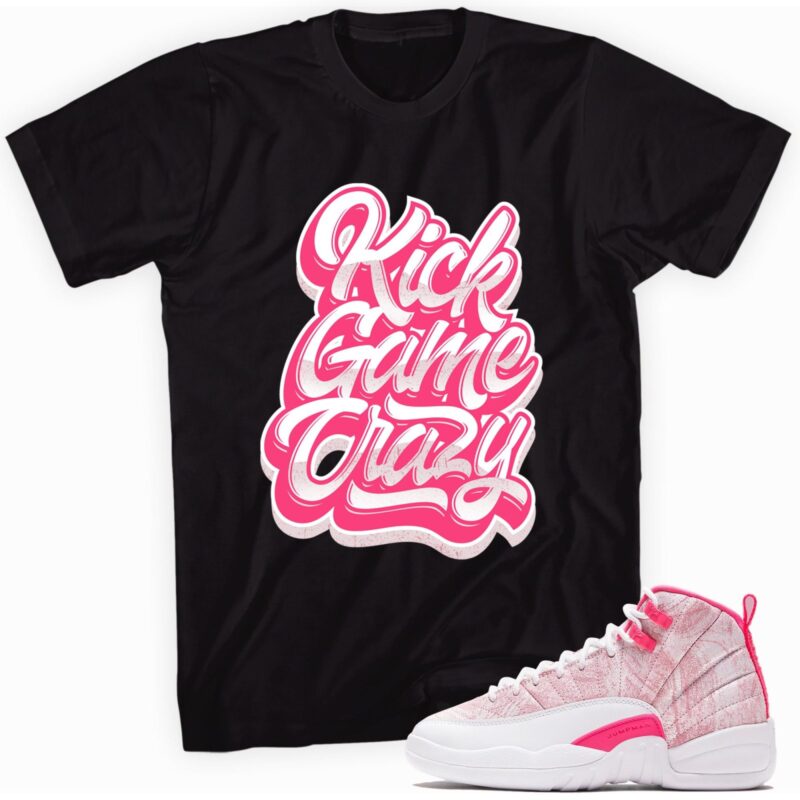 Air Jordan 12 Retro Arctic Punch Hyper Pink T Shirt Kick Game Crazy Matching Outfits 1