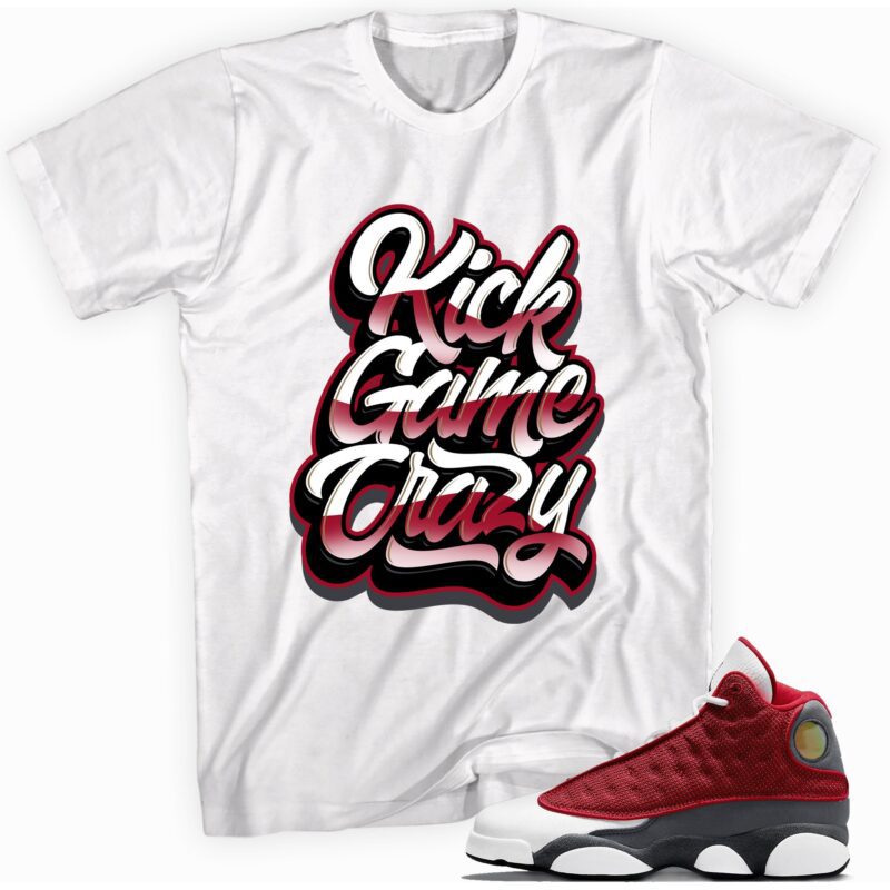 Air Jordan 13 Retro Gym Red Flint Grey T Shirt Kick Game Crazy Matching Outfits 1