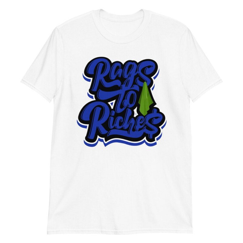 Air Jordan 13 Retro Hyper Royal T Shirt Rags to Riches Matching Outfits 3