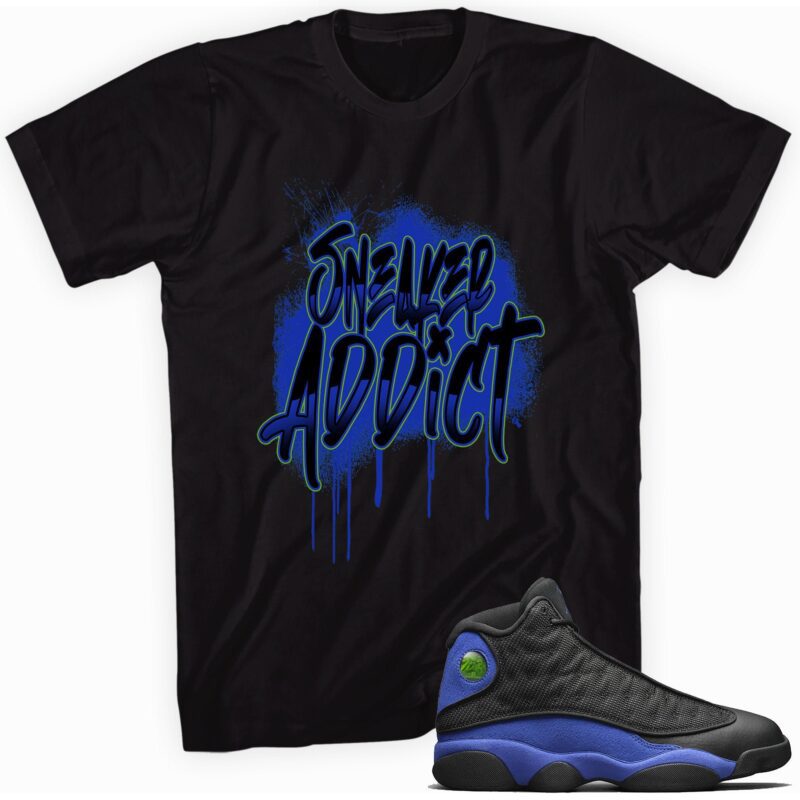 Air Jordan 13 Retro Hyper Royal T-Shirt - Sneaker Addict Matching Outfits