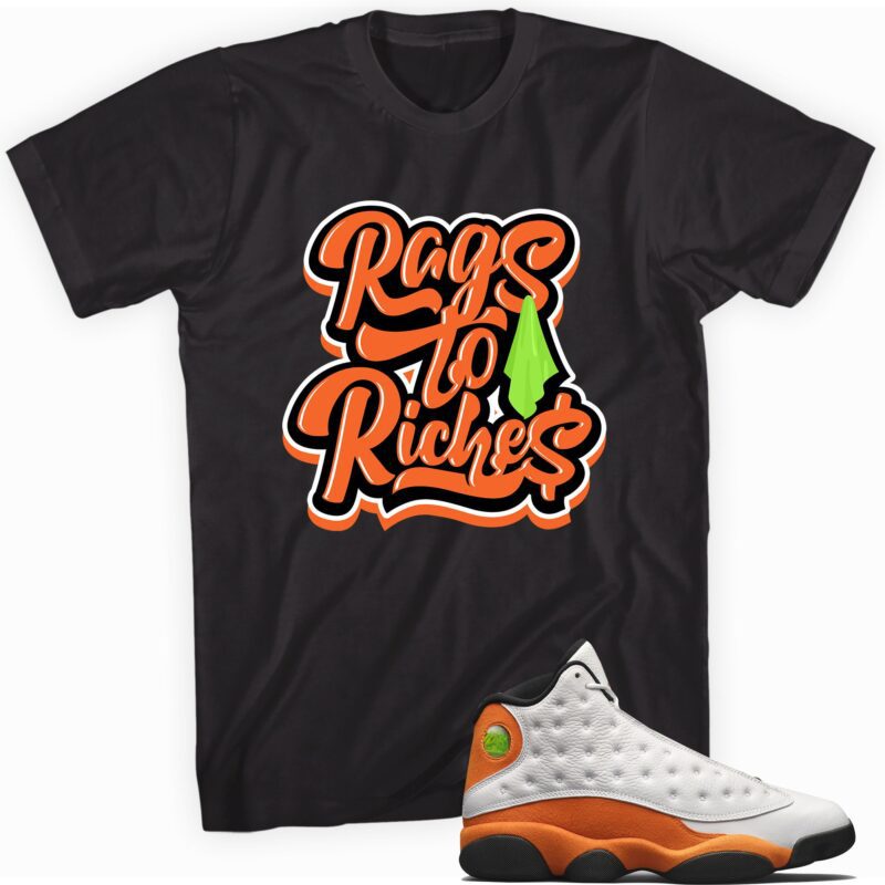 Air Jordan 13 Retro Starfish T Shirt Rags to Riches Matching Outfits 1
