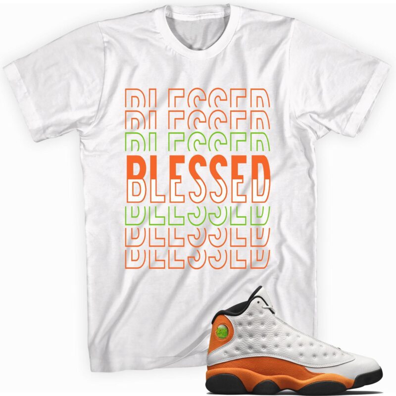 Air Jordan 13 Retro Starfish T Shirt So Blessed Matching Outfits 1