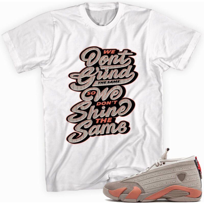 Air Jordan 14 Retro Low Clot X Terracotta T-Shirt - Grind Shine Matching Outfits