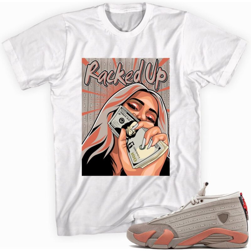 Air Jordan 14 Retro Low Clot X Terracotta T Shirt Racked Up Matching Outfits 1