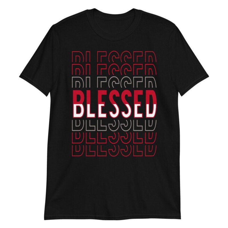 Air Jordan 4 Retro Fire Red 2020 T Shirt So Blessed Matching Outfits 3