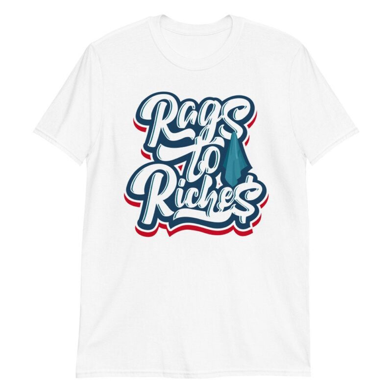 Air Jordan 4 Retro Sashiko Deep Ocean T Shirt Rags to Riches Matching Outfits 3