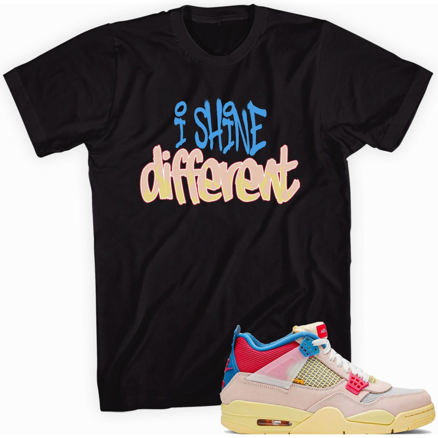 Air Jordan 4 Retro Union Guava Ice T-Shirt - Shine Different Matching Outfits