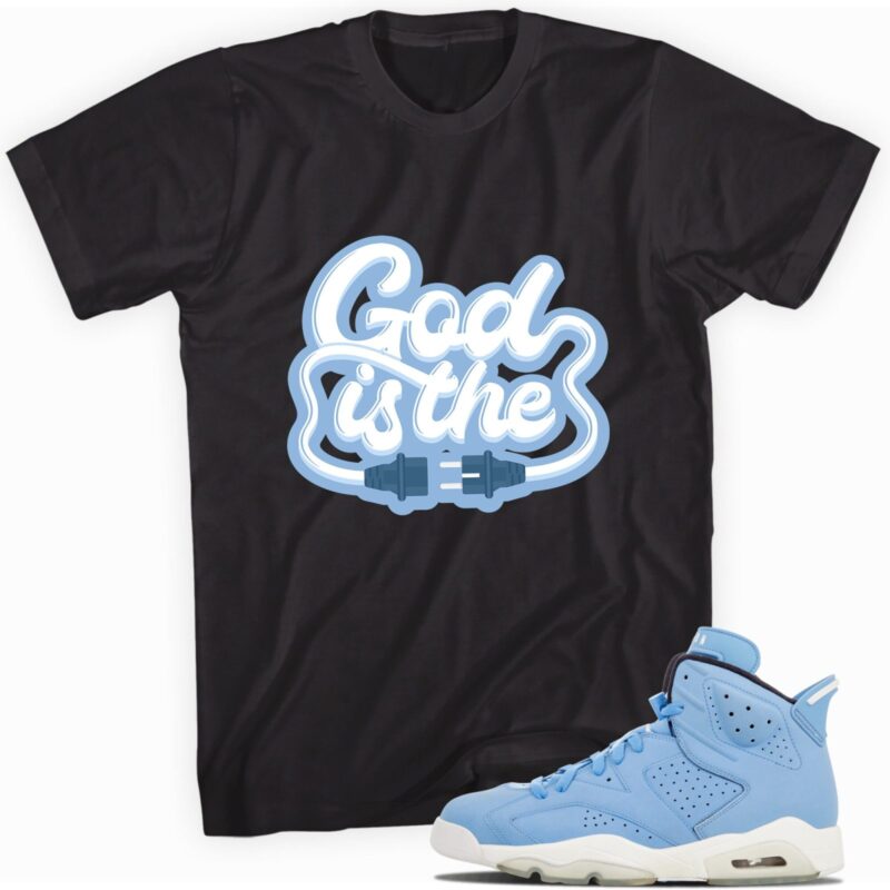 Air Jordan 6 Retro GG Still Blue T Shirt God Plug Matching Outfits 1