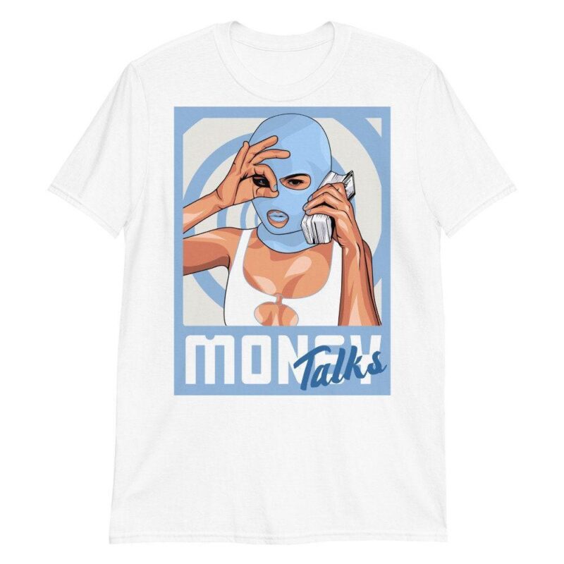Air Jordan 6 Retro GG Still Blue T Shirt Money Talks Matching Outfits 2