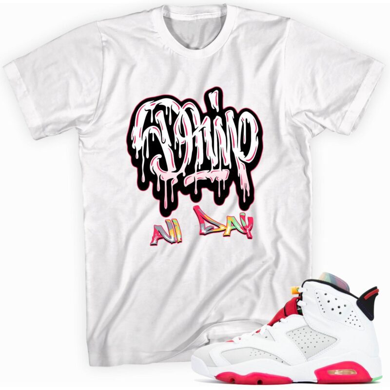 Air Jordan 6 Retro Hare T Shirt Drip All Day Matching Outfits 1