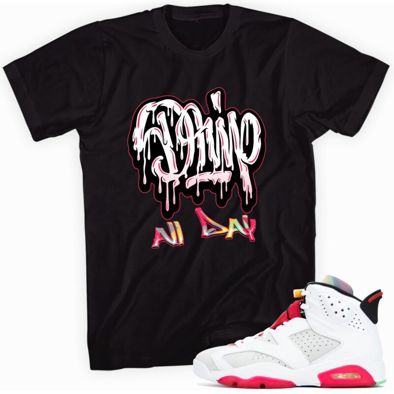 Air Jordan 6 Retro Hare T-Shirt - Drip All Day Matching Outfits