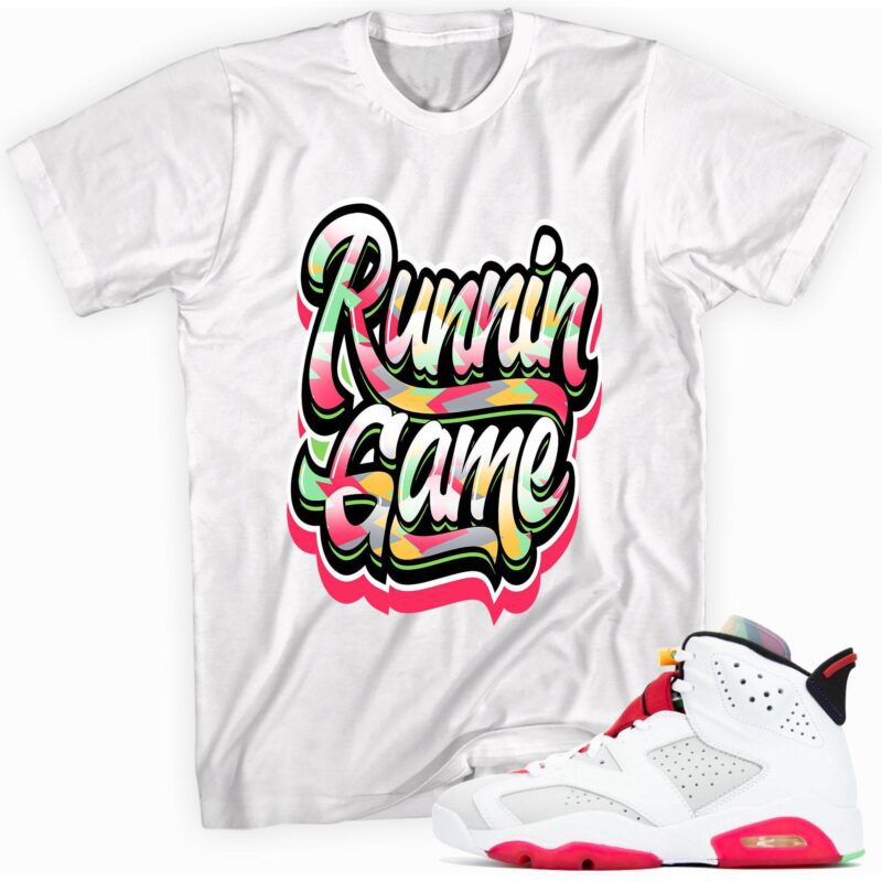 Air Jordan 6 Retro Hare T-Shirt - Runnin Game Matching Outfits
