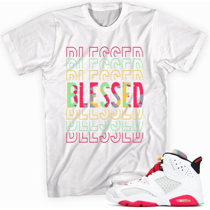Air Jordan 6 Retro Hare T Shirt So Blessed Matching Outfits 1