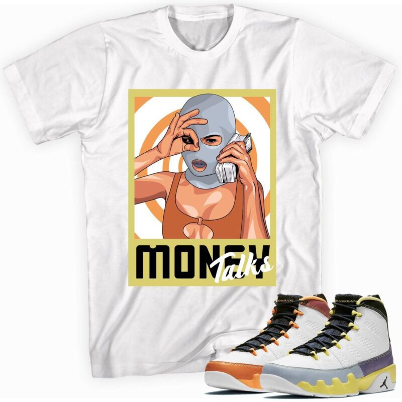 Air Jordan 9 Retro Change The World T-Shirt - Money Talks Matching Outfits