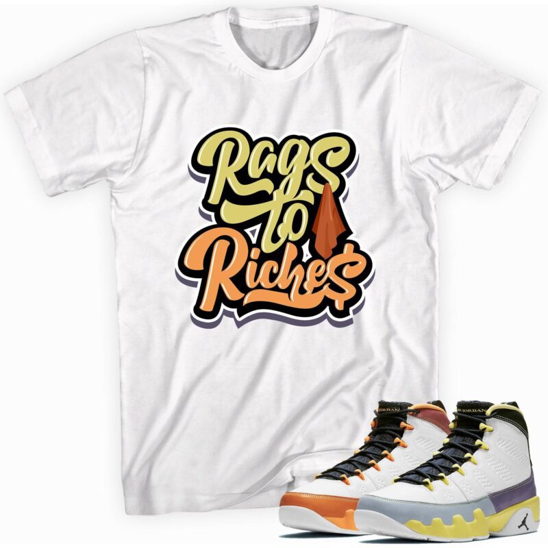 Air Jordan 9 Retro Change The World T-Shirt - Rags to Riches Matching Outfits