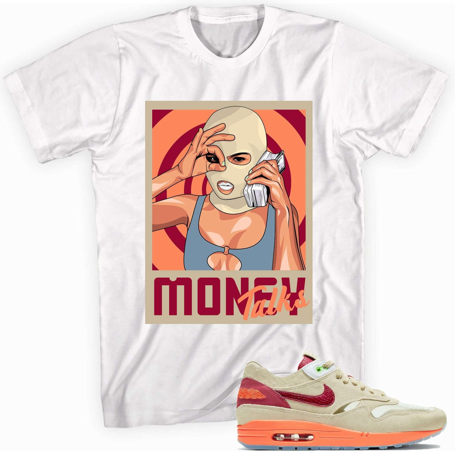 Air Max 1 Clot Kiss of Death 2021 T-Shirt - Money Talks Matching Outfits