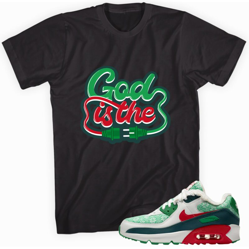 Air Max 90 Nordic Christmas T Shirt God Plug Matching Outfits 1