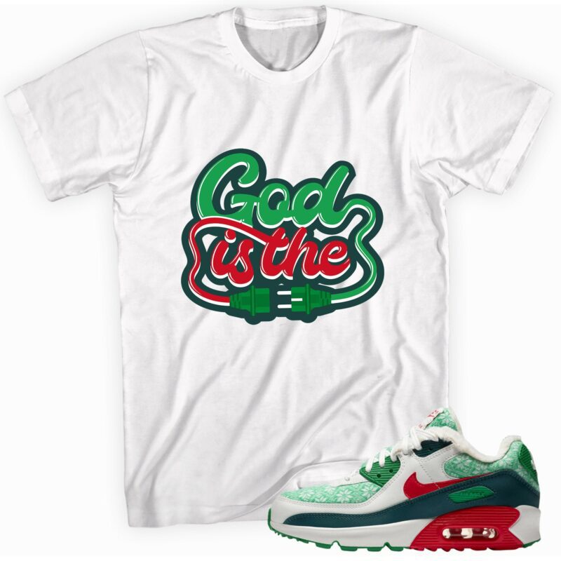 Air Max 90 Nordic Christmas T-Shirt - God Plug Matching Outfits