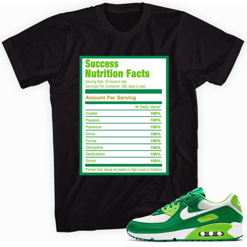 Air Max 90 St. Patricks Day 2021 T-Shirt - Success Nutrition Facts