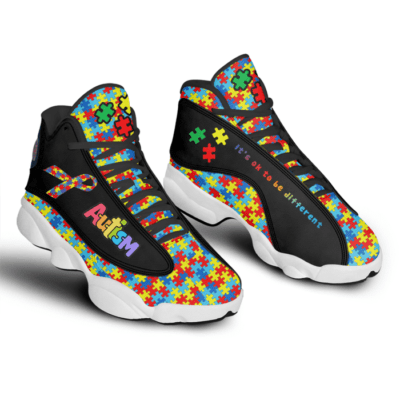 Autism Awareness Air Jordan 13 Custom Sneakers For Fans JD13024 1