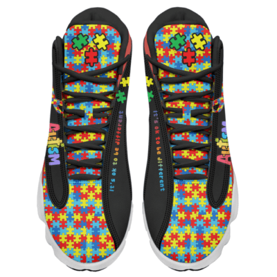 Autism Awareness Air Jordan 13 Custom Sneakers For Fans JD13024 2