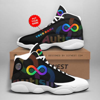 Autism Awareness Air Jordan 13 Custom Sneakers For Fans JD13025