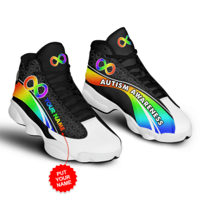 Autism Awareness Air Jordan 13 Custom Sneakers For Fans JD13026 1