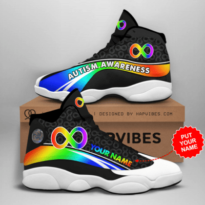 Autism Awareness Air Jordan 13 Custom Sneakers For Fans JD13026