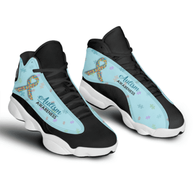 Autism Awareness Air Jordan 13 Custom Sneakers For Fans JD13027 1